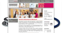 Desktop Screenshot of marianum.de