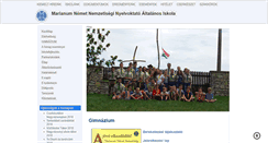 Desktop Screenshot of marianum.hu