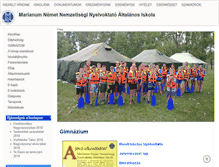 Tablet Screenshot of marianum.hu