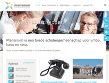 Tablet Screenshot of marianum.nl